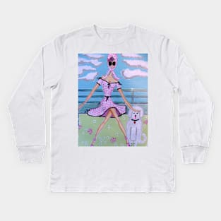 A Day At The Park Kids Long Sleeve T-Shirt